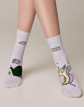 Women's socks "Avocado"