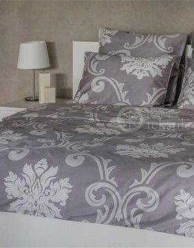 Mako satiinist voodipesukomplekt "Grey"