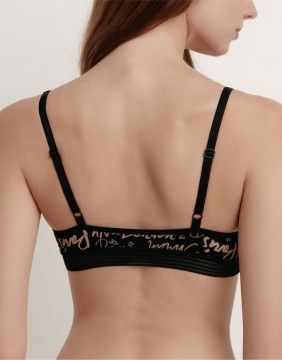 Liemenėlė Bralette "Poetic Black Coffe"