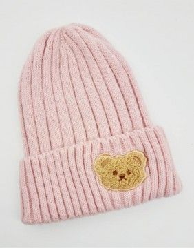 Children's hat "Lucky Teddy Pink"