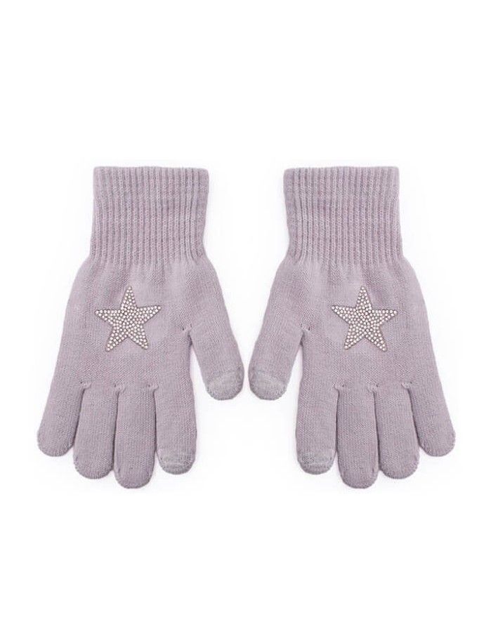 Gloves "Crystal Star in Ecru"