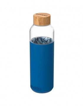 Glass Drink bottle "Water Flow", 660 ml