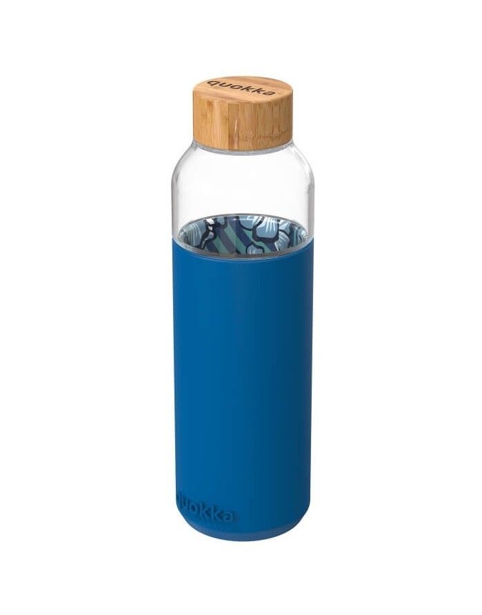 Glass Drink bottle "Water Flow", 660 ml