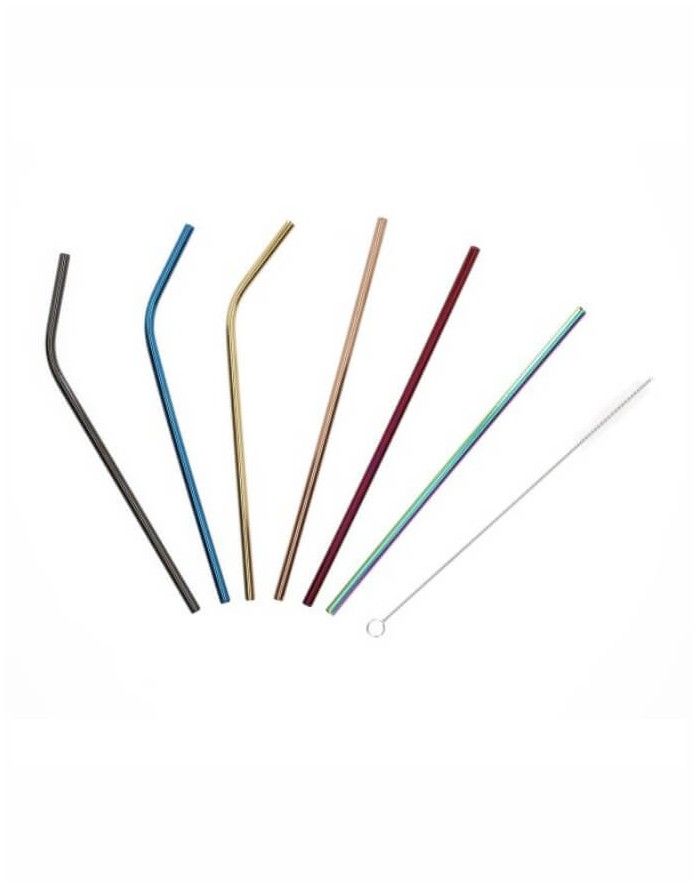 Metal straws "Rijo Multicolor"