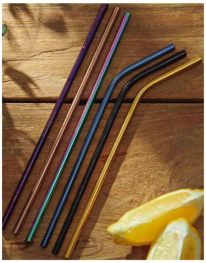 Metal straws "Rijo Multicolor"